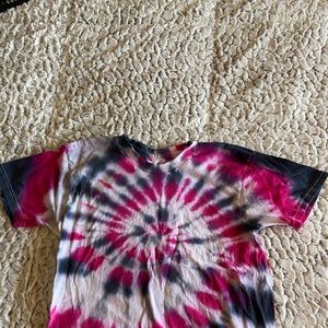 Tie dye cropped tees